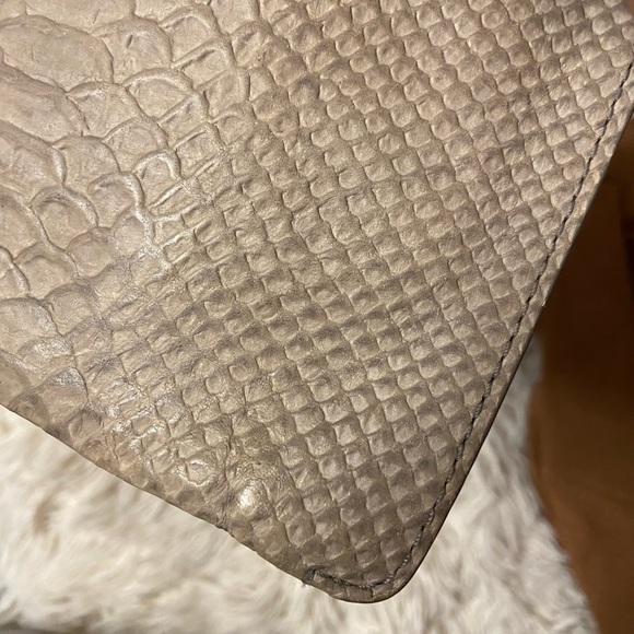 Cole Haan grey snakeskin wristlet - Picture 3 of 8